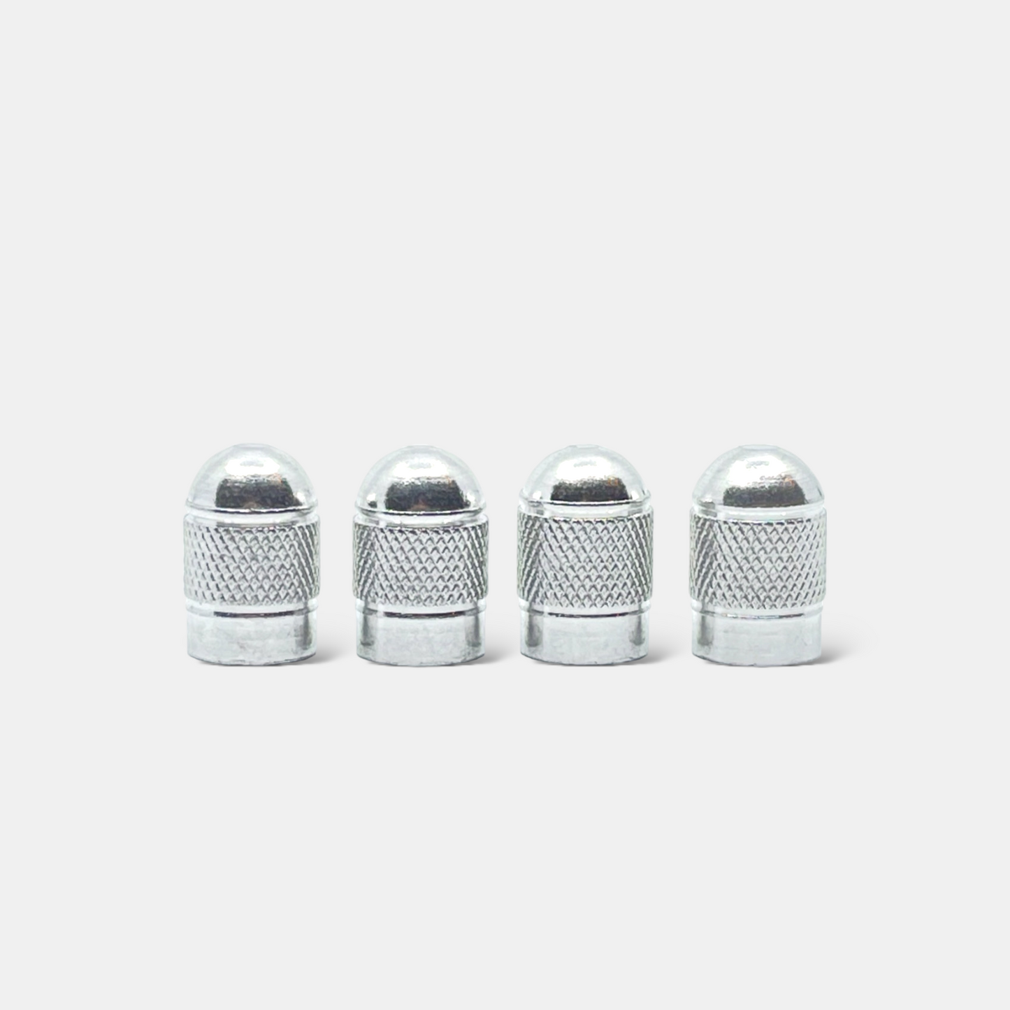 4x Ventilkappe "Motorsport" - Silber