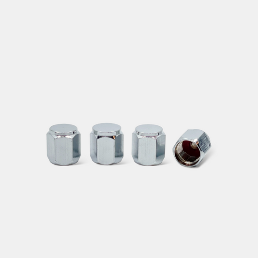4x Ventilkappe "Chrome"