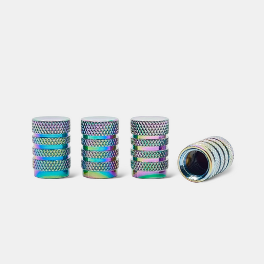 4x Ventilkappe "Barrel" - Multicolor