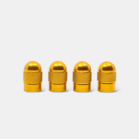 4x Ventilkappe "Motorsport" - Gold